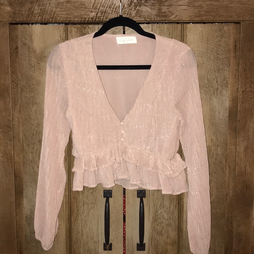 Shimmer Long Sleeve Top